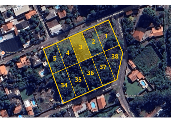 Imagem do imóvel LOTE 03 - CHÁCARA Nº 03 - QUADRA D - CHÁCARAS BOA VISTA Campinas/SP