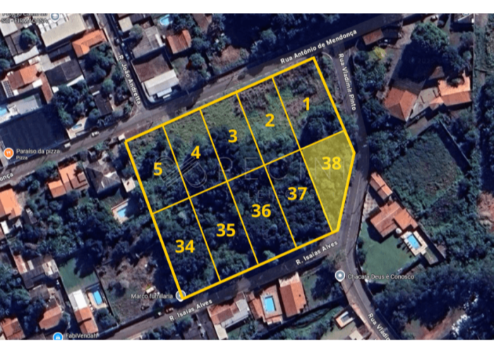 Imagem do imóvel LOTE 10 - CHÁCARA Nº 38 - QUADRA D - CHÁCARAS BOA VISTA Campinas/SP