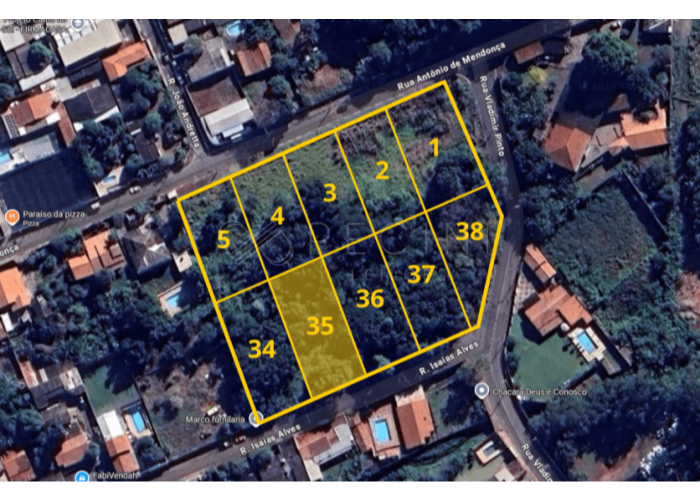 Imagem do imóvel LOTE 07 - CHÁCARA Nº 35 - QUADRA D - CHÁCARAS BOA VISTA Campinas/SP