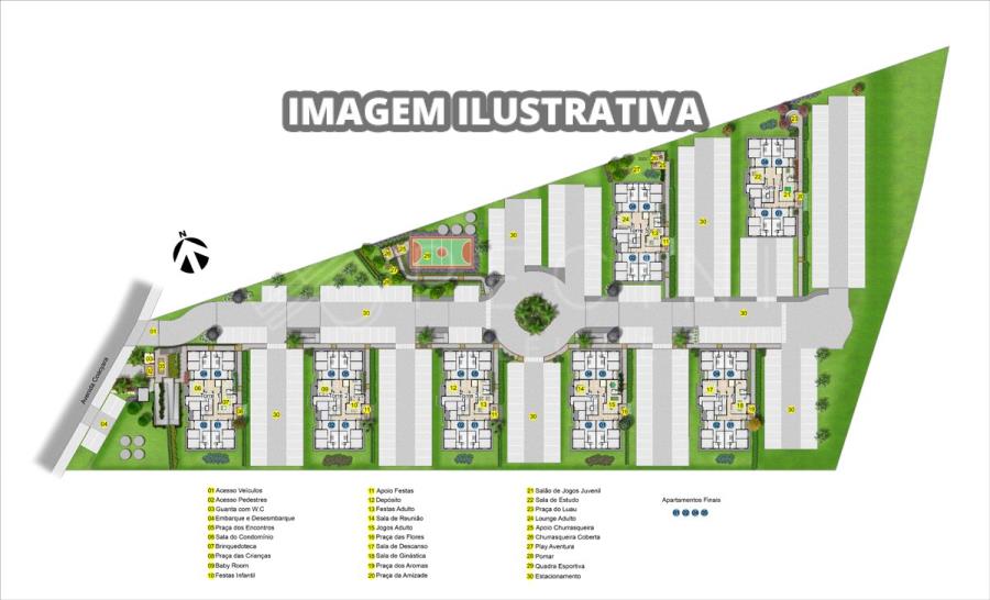 APTO Nº 14 - CONDOMÍNIO RESIDENCIAL ALEGRIA I Barueri/SP - Santos/SP - Jundiaí/SP - Campinas/SP, localizado em Campinas - SP