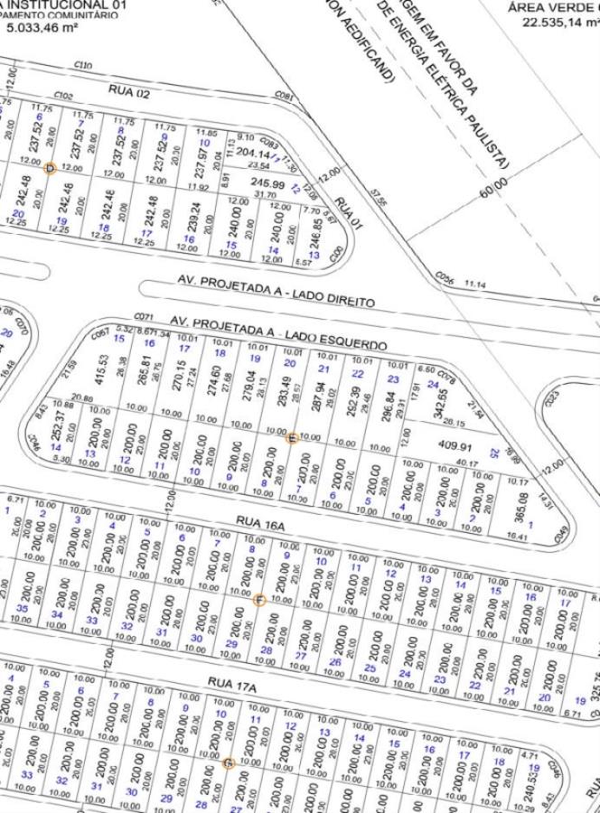 LOTE N° 06 - QUADRA E - JD. TANGARÁ Bady Bassitt/SP, localizado em São José Do Rio Preto - SP