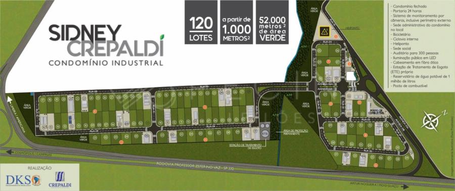 LOTES 24, 25 e 26 - QUADRA K - LOT. IND. SIDNEY CREPALDI 03 TERRENOS NO LOT. INDUSTRIAL SIDNEY CREPALDI, localizado em Cosmópolis - SP