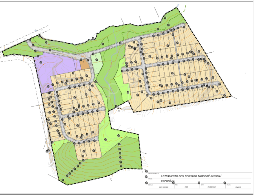 LOTE N° 21 - QUADRA G - TAMBORÉ JUNDIAÍ Jundiaí/SP, localizado em Jundiaí - SP